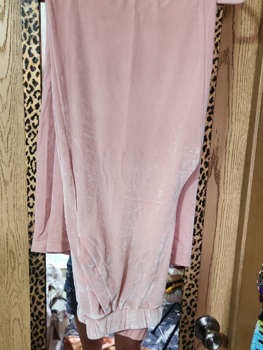 Rose Velvet Velvet Rose Pink Cropped Hoodie And Pants by Rose Velvet - Picture 4 of 6